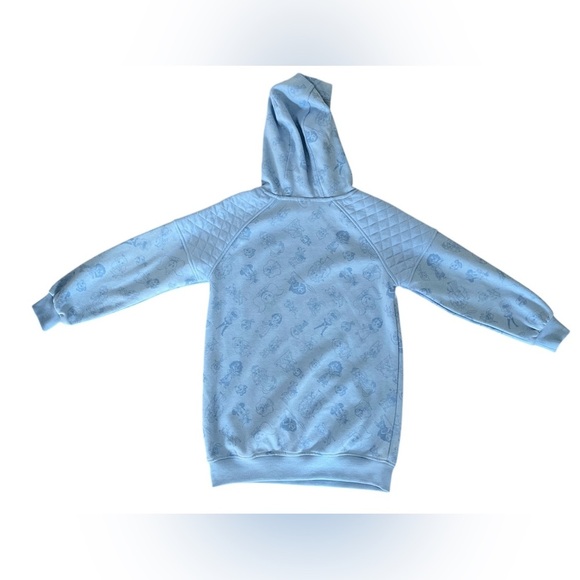 Girl’s Disney 100 Blue Disney Characters Hooded Sweatshirt Size 10/12 Large - Picture 6 of 7